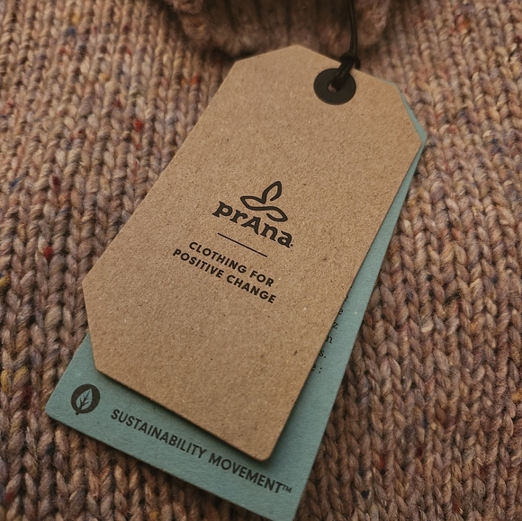 NWT PrAna Wool Blend Ibid Tunic Mock Sweater Oversized Wool Silk Blend - Picture 5 of 6